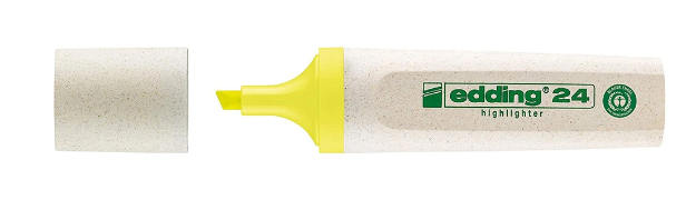 SURLIGNEUR EDDING ECOLINE COLORIS JAUNE FLUO