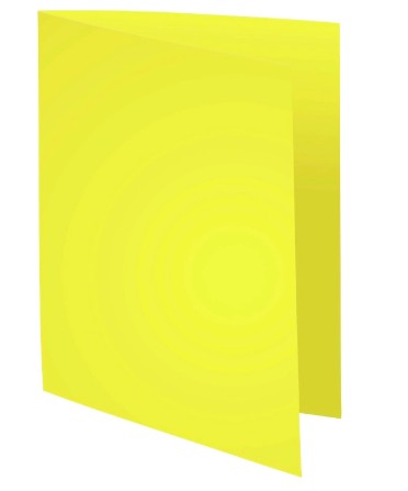 CHEMISE EXACOMPTA FOREVER CARTE SEMI RIGIDE RECYCLÉE 240X320MM 180G COLORIS JAUNE LOT 100 UNITÉS