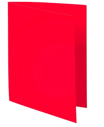 CHEMISE EXACOMPTA CARTE SEMI RIGIDE FOREVER RECYCLÉE 240X320MM 180G COLORIS ROUGE LOT 100 UNITÉS