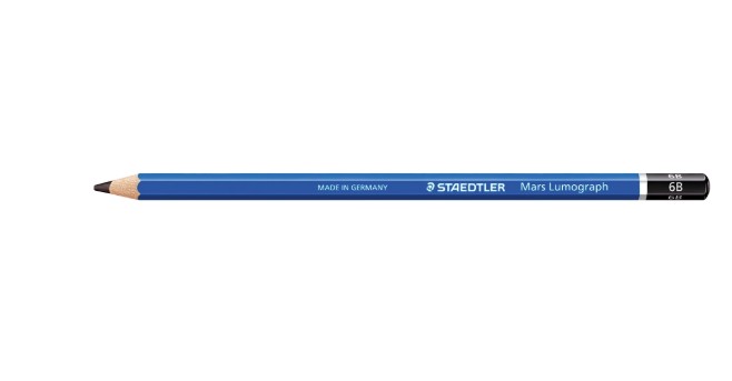 CRAYON GRAPHITE STAEDTLER MARS LUMOGRAPH 100 6B HEXAGONAL