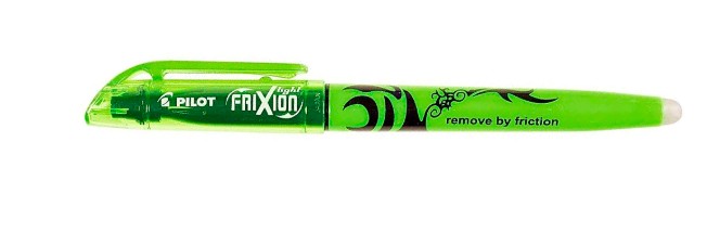 SURLIGNEUR PILOT FRIXION LIGHT ÉCRITURE 1/3.3MM ENCRE THERMOSENSIBLE EFFAÇAGE PAR FROTTEMENT COLORIS VERT