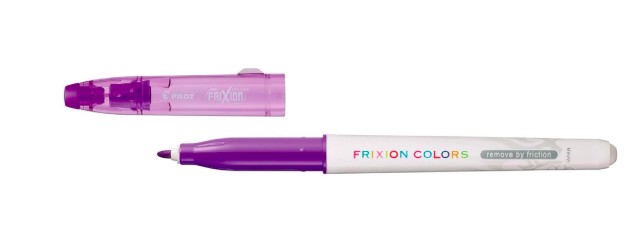 STYLO-FEUTRE PILOT FRIXION COLORS DESSIN EFFAÇABLE POINTE FIBRE RÉSISTANTE 2.5MM VIOLET