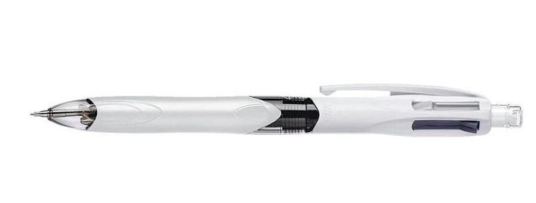 STYLO-BILLE BIC 4 COULEURS 3+1HB POINTE MOYENNE 1MM BLEU NOIR ROUGE RECHARGEABLE GRIP PORTE-MINE ET 2 MINES HB 0.7MM