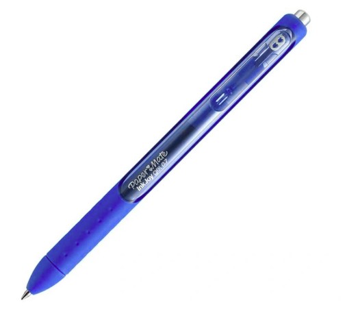 STYLO-BILLE PAPER MATE INKJOY GEL RÉTRACTABLE ÉCRITURE MOYENNE 0.7MM ENCRE DOUCE GRIP COLORIS BLEU