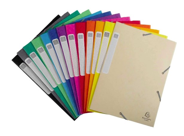 BOÎTE CLASSEMENT EXACOMPTA NATURE FUTURE CARTE LUSTRÉE 5/10E A4+ 240X320MM DOS 25MM 400G COLORIS ASSORTIS 25 UNITÉS