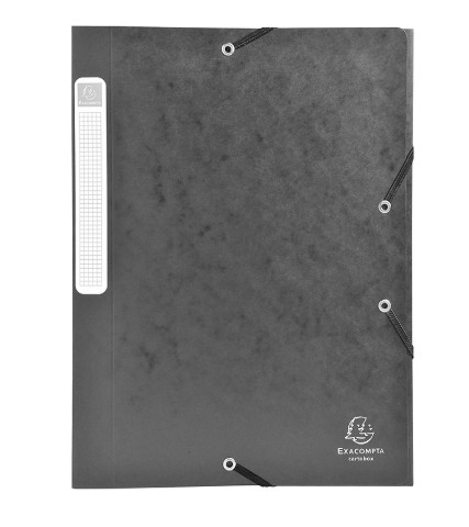 BOÎTE CLASSEMENT EXACOMPTA NATURE FUTURE CARTE LUSTRÉE 5/10E A4+ 240X320MM DOS 25MM 400G COLORIS NOIR