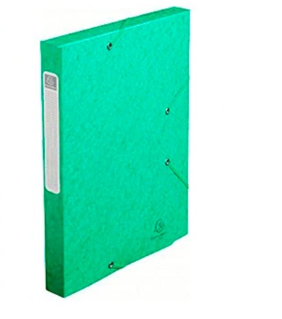 BOÎTE CLASSEMENT EXACOMPTA NATURE FUTURE CARTE LUSTRÉE 7/10E A4+ 240X320MM DOS 40MM 600G COLORIS VERT