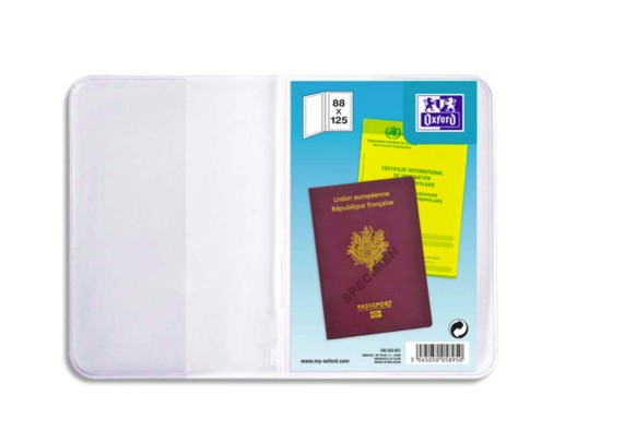 [10515] ÉTUI PROTECTION ELBA PVC 20/100E 90X130MM SPÉCIFIQUE PASSEPORT