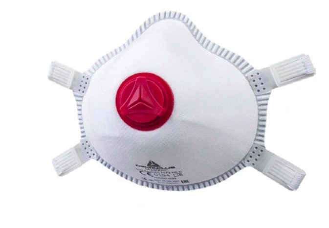 DEMI-MASQUE DELTAPLUS JETABLE M1300V SYNTHÉTIQUE NON TISSEE FFP3 BRIDES RÉGLABLES VALVE DOLOMITE M1300VC BTE DE 5