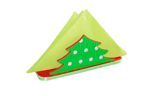 PORTE-SERVIETTES CULTURE CLUB À DÉCORER FORME SAPIN MDF 16X5X6CM