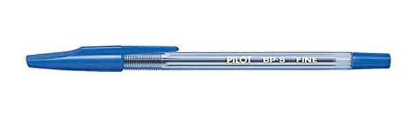 STYLO-BILLE PILOT BP-S ÉCRITURE FINE 0.3MM ENCRE DOUCE POINTE INDÉFORMABLE RECHARGEABLE CORPS TRANSLUCIDE COLORIS BLEU