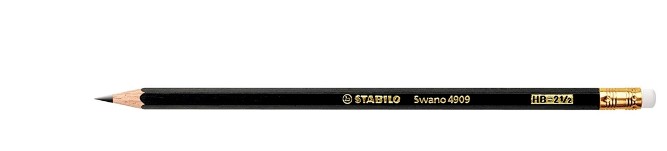 CRAYON GRAPHITE STABILO SWANO HB CORPS HEXAGONAL USAGE COURANT BOUT GOMME